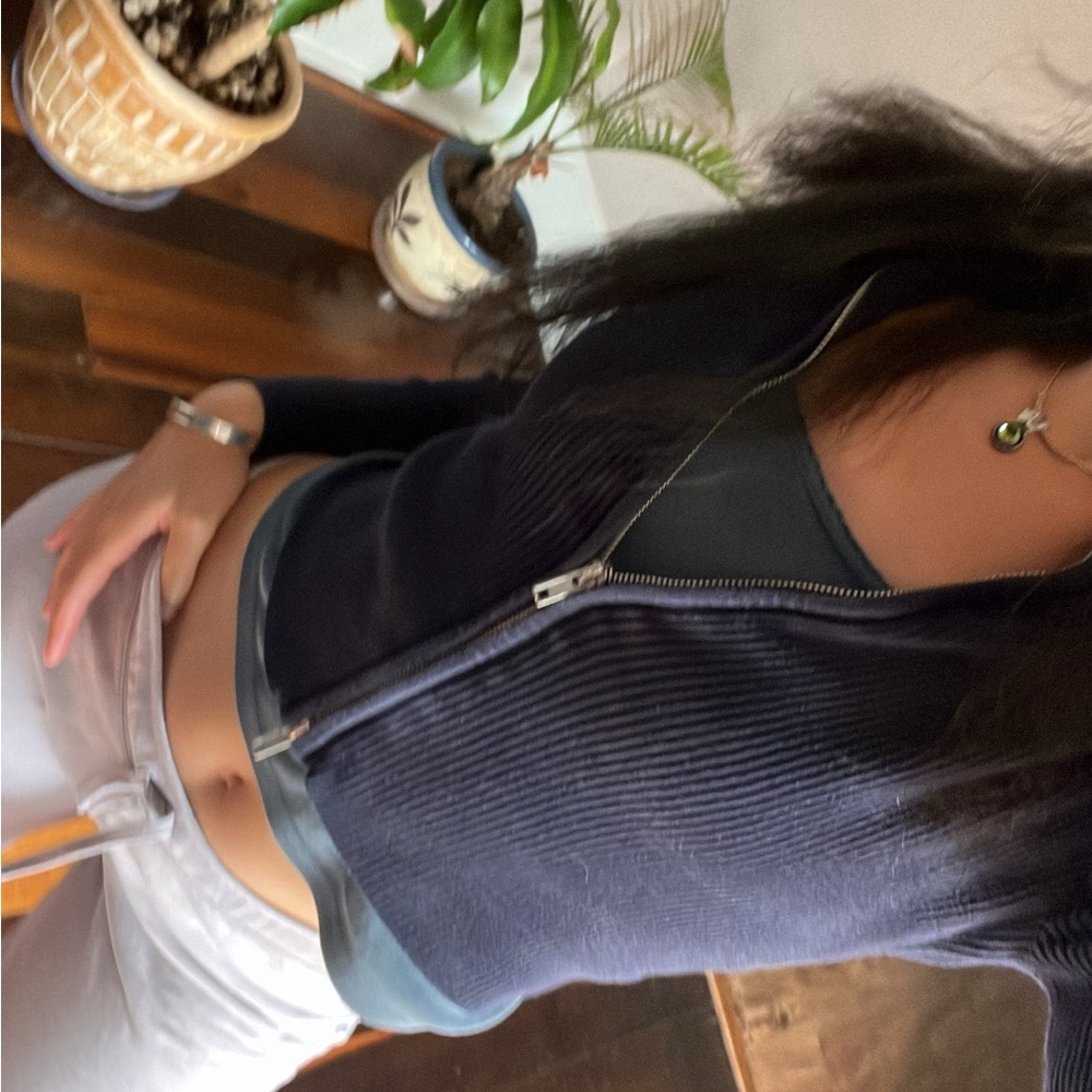 Brandy Melville zip zipper, xs/s